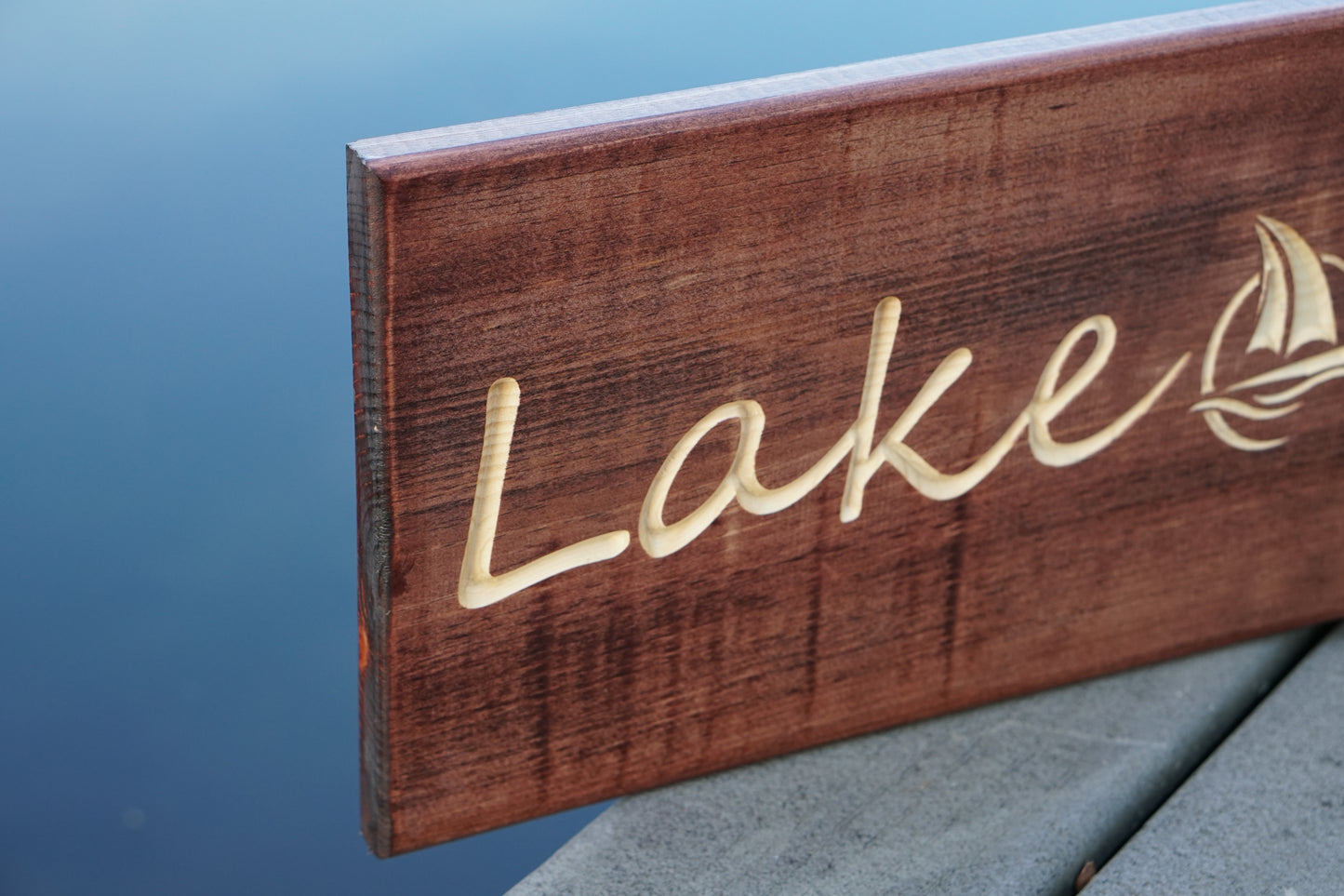 Lake Life Sign with Sailboat