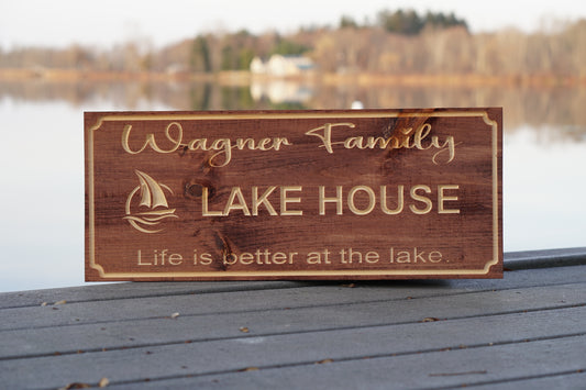 Custom Family Name with Sailboat