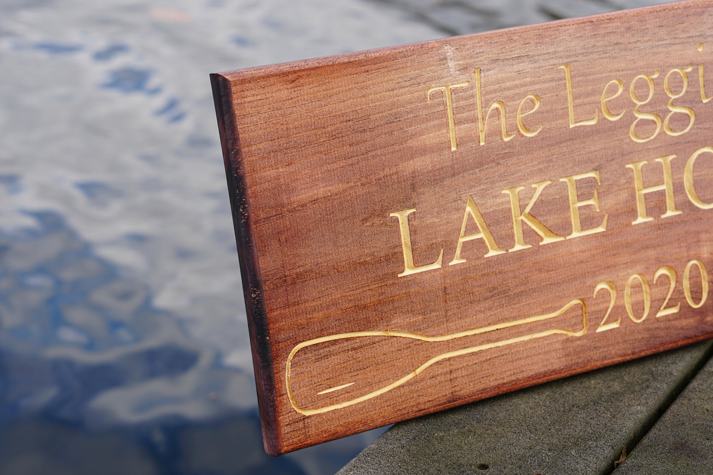 Custom Lake House Sign with Name & Est. year