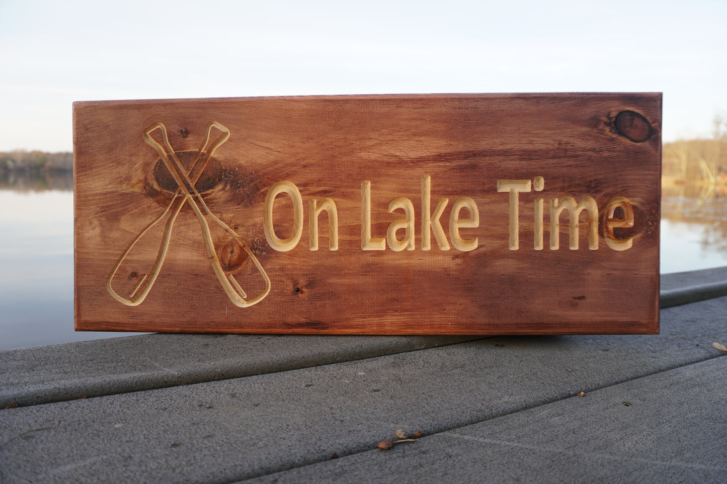 Custom Text with Oars Sign