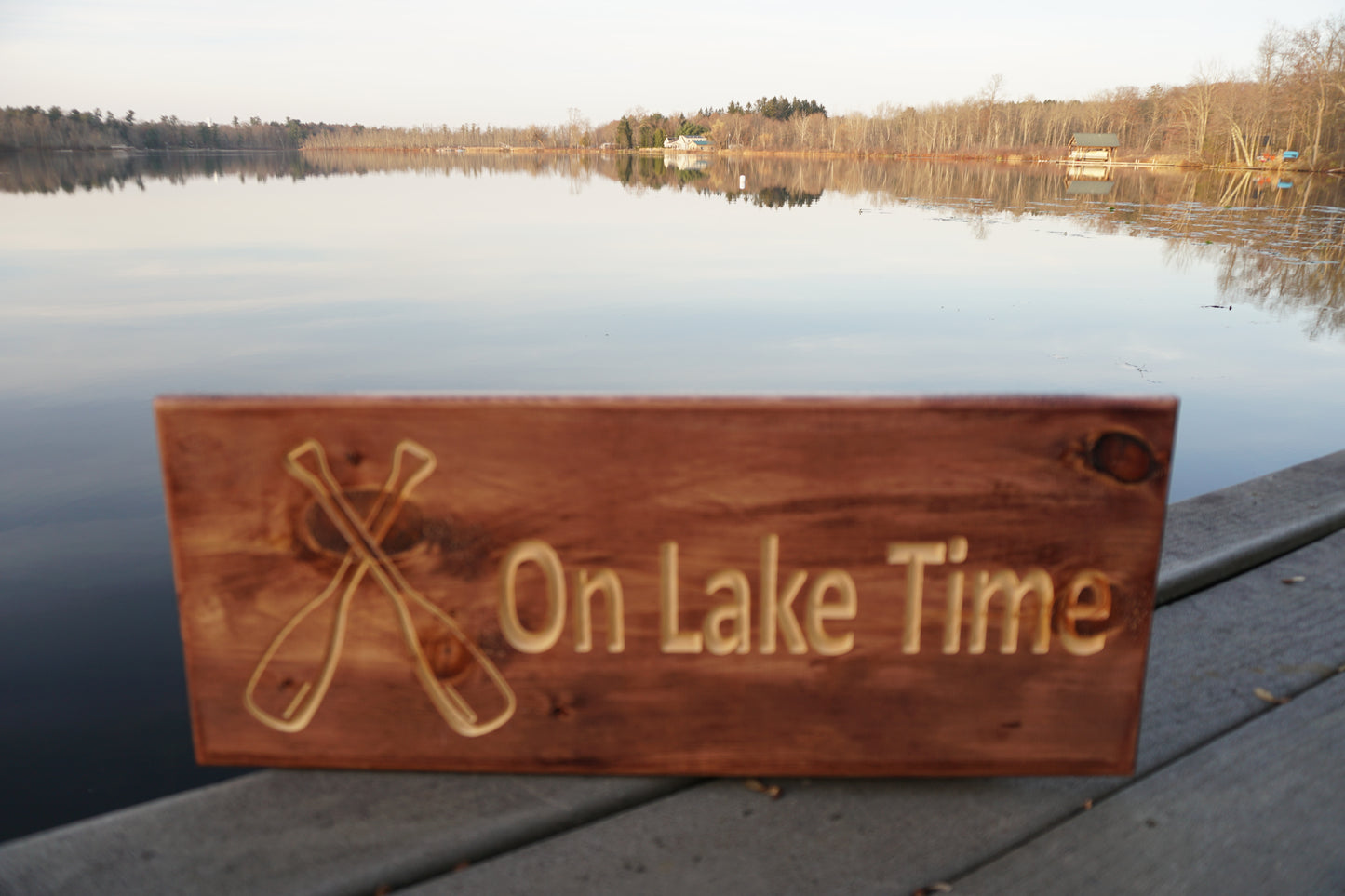 Custom Text with Oars Sign