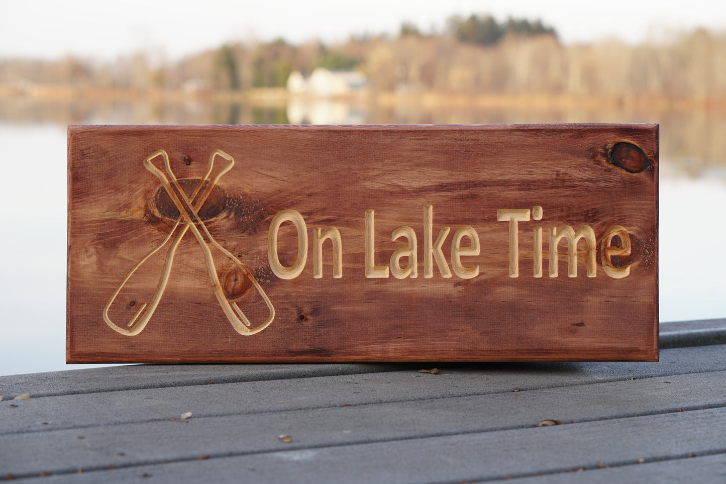 Custom Text with Oars Sign